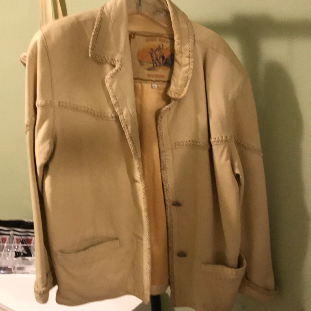 Leather coat
